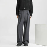 Wiaofellas  -  Men's Light Luxury Naples Slim-fit Suit Pants Casual Japanese Retro Premium Quality Elegant Popular Leisure Trousers Spring