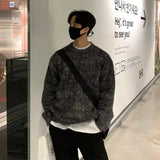 WIAOFELLAS  -  Lazy style high-end sweater for men's autumn and winter Japanese retro trendy brand design niche pullover knitted sweater