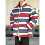 WIAOFELLAS  -  No difference in winter thickened warm three-color cloth cotton-padded coat coat for men windproof waterproof cotton-padded jack