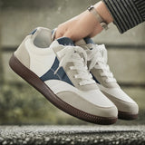 WIAOFELLAS  -  New Fashion Color Patchwork Comfortable Breathable Material Wear-resistant Flat Non-slip PVC Outsole All Match Casual Shoes