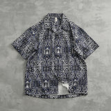 WIAOFELLAS  -  High street fashion shirt Men's Hawaiian short sleeve couple dress men's summer top Beach Cuban collar shirt