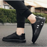 WIAOFELLAS  -  Two-color Couples Spring and Autumn Men Large Size Casual Flat Low Top Small White Shoes Student Campus Sports Shoes