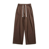 WIAOFELLAS  -  Men's Hong Kong Style Sports Pants Couple Straight Pants Loose Casual Pants Floor Pants Drooping Pants