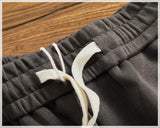 WIAOFELLAS  -  Summer new breasted shorts Men's summer short shorts High street trend loose casual quarter pants medium pants