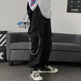 WIAOFELLAS  -  Plus Size S-3XL Men Joggers Pants Spring Autumn Fashion Casual Muti Pocket Slim Loose Wide Leg Long Street Wear Harajuku Goth