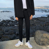 WIAOFELLAS  -  Korean Summer Spring Male Casual Pants Business Suit Pants Classic Men's Dress Pants Flexible Comfortable Office Clothes A102