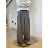 WIAOFELLAS  -  Black Suit Pants Men Oversized Fashion Society Mens Dress Pants Korean Loose Wide Leg Pants Mens Office Formal Trousers M-3XL