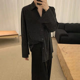 WIAOFELLAS  -  Men's Shirt Korean Textured Causal Blazer Elegant Bright Wire Jackets Casual Versatile Party Wear Banquet Dressy Men's Clothing