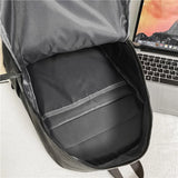 WIAOFELLAS  -  High Quality Women Man Backpack PU Leather Men's Backpacks Girl Luxury Designer Back Pack Laptop Bag Large Capacity Travel Bag
