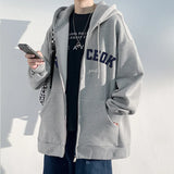 Wiaofellas  -  American Streetwear Letter Printed Zip Up Hoodies Men's New Hip Hop Long Sleeve Hoody Sweatshirts Oversized Y2K Tracksuit