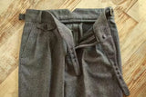 WIAOFELLAS  -  Autumn Winter Vintage Gurkha Pants Men England Style High Waist Casual Straight Leg Rolled Edge Trousers Woolen Naples Suit Pant
