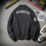 WIAOFELLAS  -  Baseball Uniform Men's Oversized Workwear Jacket Cool and Versatile Plus Size Pilot Jacket