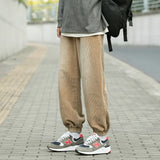 WIAOFELLAS  -  Corduroy Streetwear Mens Pants Casual Large Size Trousers Unisex Vintage Jogger Sweatpants