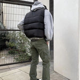 WIAOFELLAS  -  new winter men's vest trendy casual and handsome versatile jacket warm cotton vest