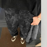 WIAOFELLAS  -  American retro snake pattern jeans men's summer handsome high-end straight camouflage pants cleanfit scimitar pants