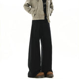 WIAOFELLAS  -  American Style Vintage Wide Leg Cargo Pants Men's Baggy Fashion High Street Overalls Coffee Streetwear Male Mopping Trousers