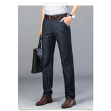 WIAOFELLAS  -  Plus Size 28-42 Men Jeans Spring Summer Autumn Fashion Casual Classic Straight Elastic Stretch Long Denim Pants Business Work
