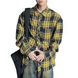 WIAOFELLAS  -  Casual Wear For Men M Mens Casual Shirt Mens Loose Collared Button Shirt Button Down Shirt Casual Fashion Brand New Condition