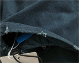 WIAOFELLAS  -  Summer high quality short sleeve overalls shirt men heavy washing old multi-pocket loose half sleeve