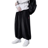 WIAOFELLAS  -  Spring Autumn Casual Pants Men Solid Loose Harem Pants Elastic Waist Wide Leg Trousers Male Harajuku Jogging Sports Trousers Man