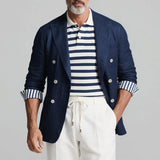 Wiaofellas  -  Autumn Winter New Casual Business Suit Men's Jacket with Turn-Down Collar and Button Design