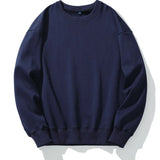 WIAOFELLAS  -  New Men's Autumn Velvet Sweatshirts Round Neck Solid Color Long Sleeved Tops Couples Coat Women Sweatshirt Casual Clothing MY542