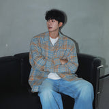 WIAOFELLAS  -  Spring New 3 classic plaid casual loose shirt