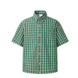 Wiaofellas  -  Summer Men's Vintage Striped Shirts Letter Print Short Sleeve Casual T Shirt Clothing Y2K Streetwear Loose Social Camisas