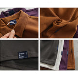 WIAOFELLAS  -  Heavy lapel short-sleeved POLO shirt men's youth fashion business daily casual bead cotton embroidery T-shirt