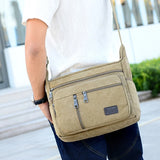 WIAOFELLAS  -  Men Canvas Shoulder Bags Casual Tote Travel Men's Crossbody Bag Luxury Messenger Bags Fashion High Quality Handbag