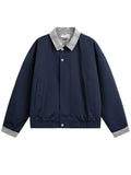 Wiaofellas  -  Daily Leisure Men's Plaid Lapel Cardigans Spring Autumn Casual Patchwork Zip-up Jacket Coat For Men Vintage Long Sleeve Jackets