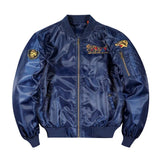 Wiaofellas Men Spring Autumn Embroidery Baseball Jackets Cargo Streetwear Bomber Outwear Coats For Male Black Blue