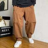 WIAOFELLAS  -  Spring Wide Men Pants Korean Trousers Oversize Cotton Streetwear Male New Cargo Pants Casual Men Clothing Sweatpants C05