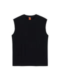 Wiaofellas  -  Summer Korean Style Men's Solid Color Cotton Vest Round Neck Pullover Tank Top Male New Men Clothing Niche Design