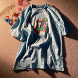 WIAOFELLAS  -  Question Mark Bear Printing T Shirts 100% Cotton Women Y2K T-shirt Cute Short Sleeve Casual Loose Oversized Tee Tshirt