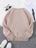 WIAOFELLAS  -  New Popular Spring Autumn Graffiti Jacquard Pattern Pullover Sweater Casual Round Neck Contrast Color Knitted Men's Pullover