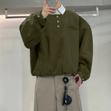 WIAOFELLAS  -  Men Shirt Striped Patchwork Lapel Long Sleeve Loose Men Clothing Streetwear Korean Style Fashion Casual Tops Male Shirts