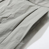 Wiaofellas Menswear Fashion Fold Stacking Trousers Men's Autumn New Loose Straight Mid Waist Wide Leg Long Tooling Pants Tide