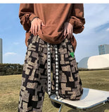 WIAOFELLAS  -  American Pants Men Korean Style Loose Feet Casual Pants Nine-point High Street Fashion Trousers