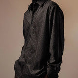 WIAOFELLAS  -  Lapel Retro Niche Design Hollow Drape Shirt Short-sleeved Ethnic Japanese Casual Men's Coat Long-sleeved
