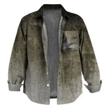 WIAOFELLAS  -  Autumn Winter Fashion Woolen Jackets For Mens Clothes Casual Loose Long Sleeve Button Outerwear Men Vintage Print Cardigans Coat
