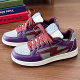 WIAOFELLAS  -  Autumn Men Casual Sneakers Lightning Skateboard Flats Shoes Street Running Outdoor Sports Tennis Shoes Lovers Walking Sneakers