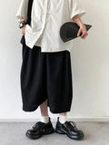 Wiaofellas  -  Summer New Chinese Retro Asymmetrical Casual Pants Men Women Personality Seven-Foot Draping Sensation Workwear Thin Skirt Pants