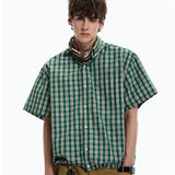 Wiaofellas  -  Summer Men's Vintage Striped Shirts Letter Print Short Sleeve Casual T Shirt Clothing Y2K Streetwear Loose Social Camisas