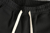 WIAOFELLAS  -  Autumn Winter New American Retro Thick Knitted Sweatpants Men's Simple Elastic Waist Drawstring Sport Casual Ankle-tied Pants