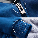 WIAOFELLAS  -  Mens Winter M-5XL Fur Sweater Hooded Korean Sports Plush Thickened Men's Coat Warm Baseball Uniform with Hat Zipper Design