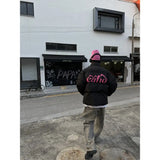 WIAOFELLAS  -  American retro jeans new camouflage leopard print jeans for men and women loose straight and versatile casual trousers