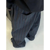 WIAOFELLAS  -  Men Trendy American Vintage Striped Oversized Streetwear Baggy Pants Y2K Harajuku Hip Hop Casual Wide Leg Trousers Pantalones
