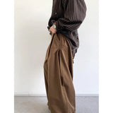 WIAOFELLAS  -  Japanese Streetwear Cargo Pants Men Autumn Drape Trousers Retro High Waist Straight Wide Leg Pants Loose Casual Men's Pants