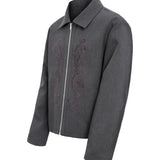 WIAOFELLAS  -  Men Clothing Jacket New High-end Advanced Designed Niche Chic Temperature Americian Carved and Embroidered Western Lapel Jacket